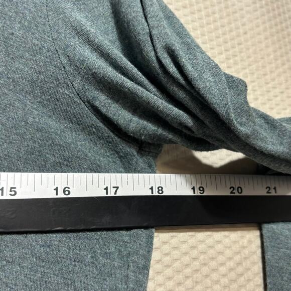 Willi Smith Dark Forest Green Modal Top High Low Hem Luxe Minimalist Size S - Picture 7 of 9